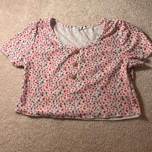 Floral SHEIN crop top